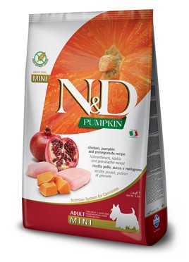 Natural And Delicious Pumpkin Chicken Mini Adult 2.5Kg